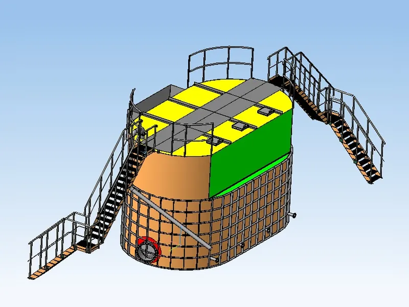Бак плава — 3D-модель