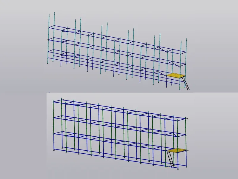 Леса штыревые — 3D-модель