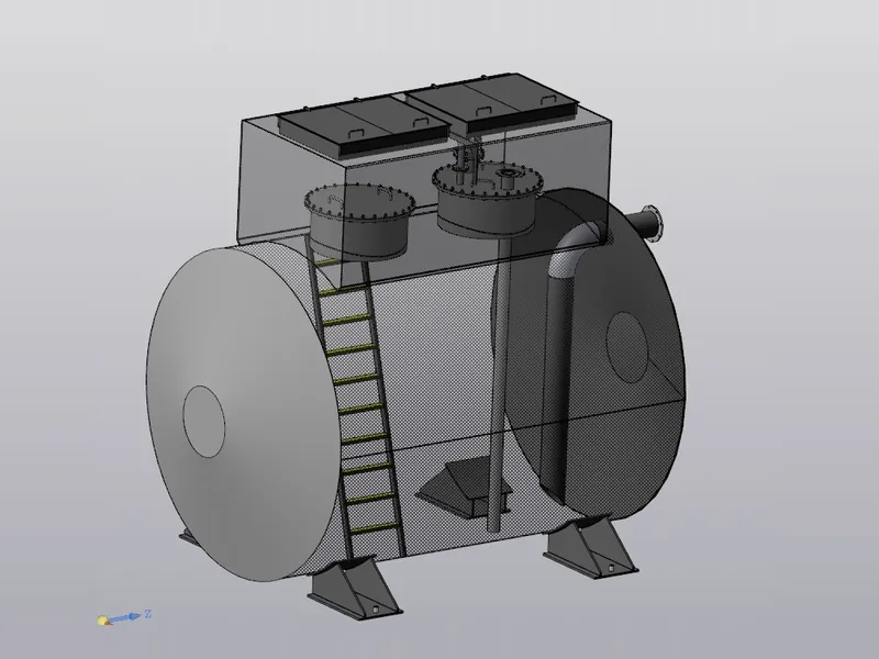 Резервуар сбора утечек — 3D-модель