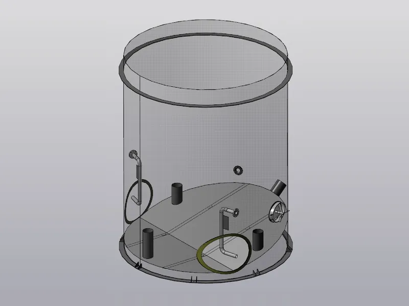 Бак оборотной воды — 3D-модель